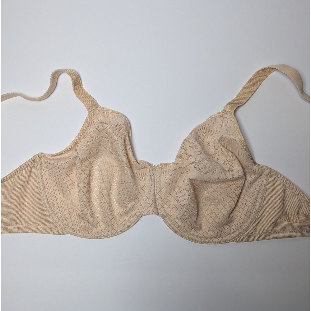 Wacoal Awareness Underwire Bra 857210 Beige Lace Full Coverage 34DD